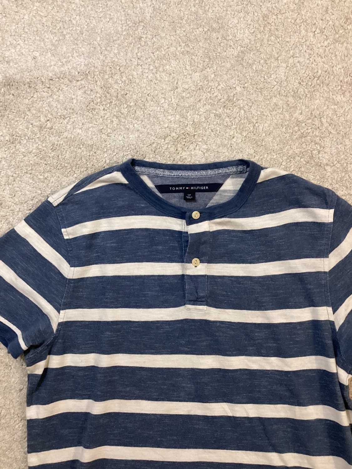 T-shirt Tommy Hilfiger Rayé - Bleu & Blanc - Taille S/P