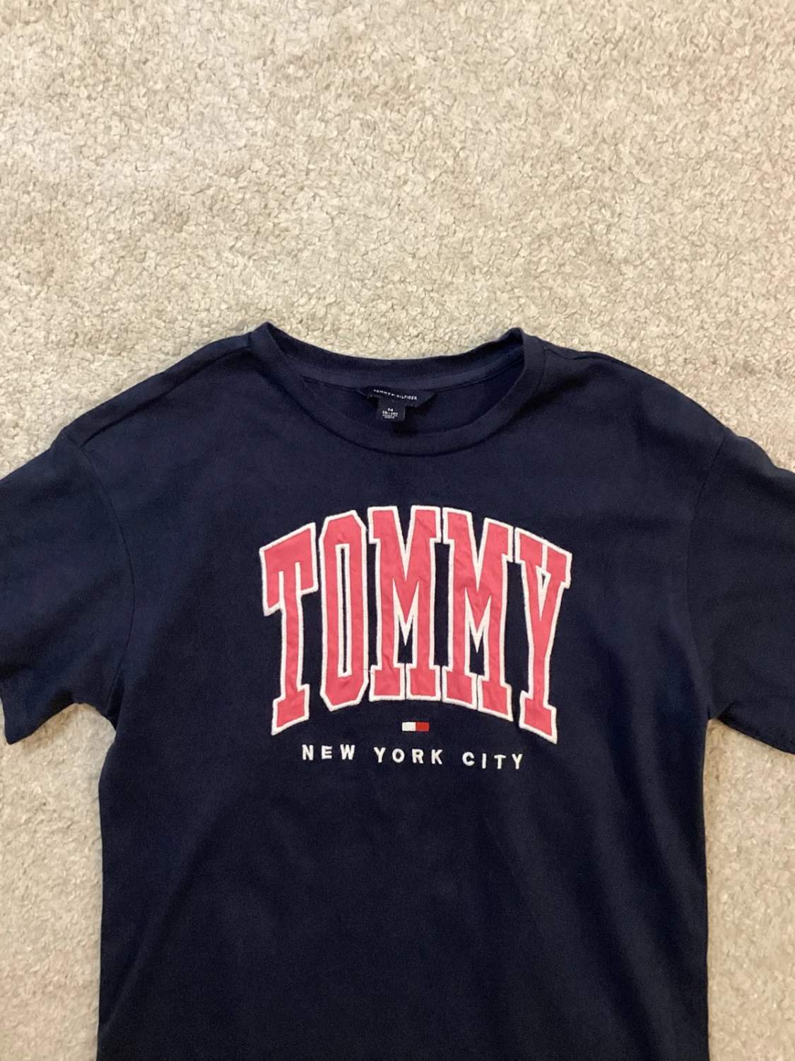 🔵 T-shirt Tommy Hilfiger Femme - Marine - Taille M