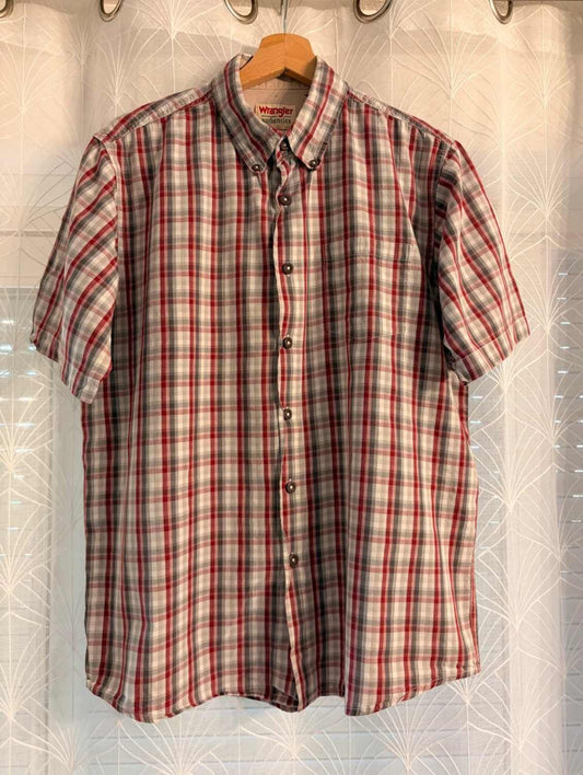 Chemise Wrangler - Carreaux Bordeaux/Gris/Blanc - Taille M