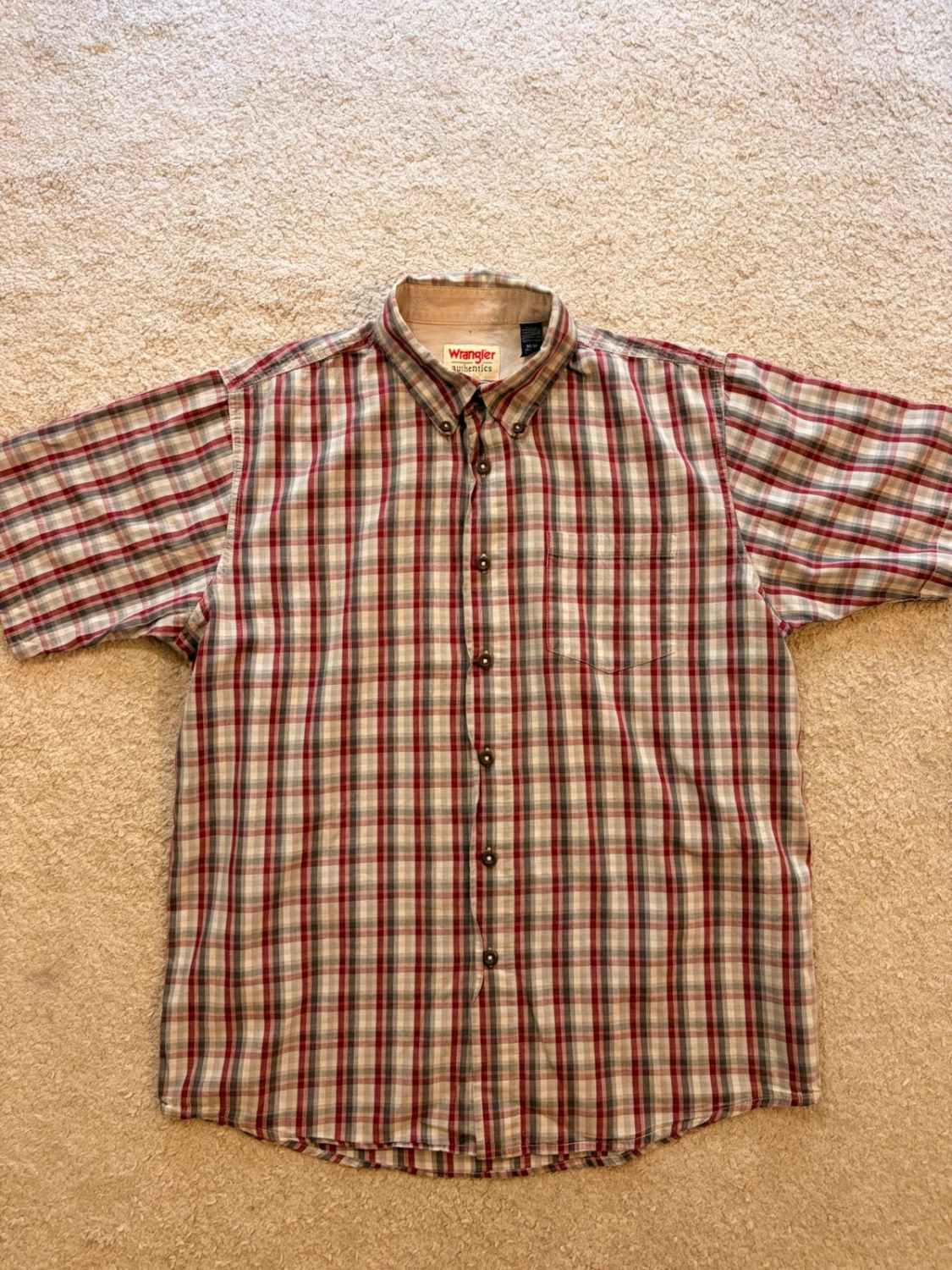 Chemise Wrangler - Carreaux Bordeaux/Gris/Blanc - Taille M