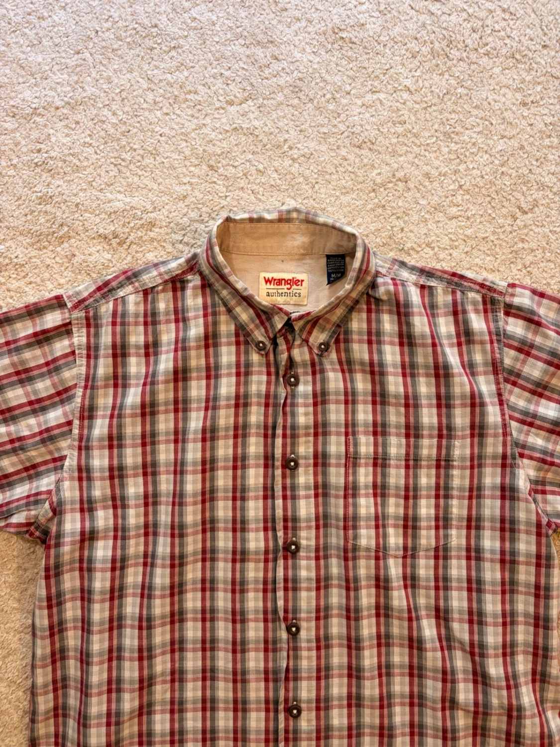 Chemise Wrangler - Carreaux Bordeaux/Gris/Blanc - Taille M