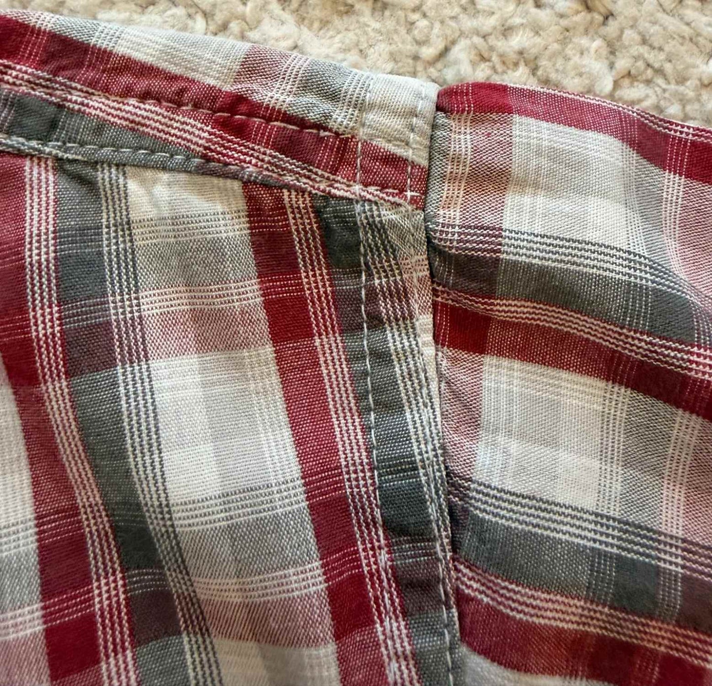 Chemise Wrangler - Carreaux Bordeaux/Gris/Blanc - Taille M