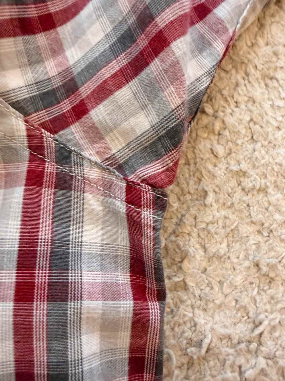Chemise Wrangler - Carreaux Bordeaux/Gris/Blanc - Taille M