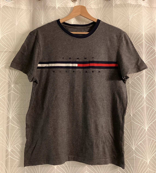 🐘 T-shirt Tommy Hilfiger Homme - Gris - Taille S/P