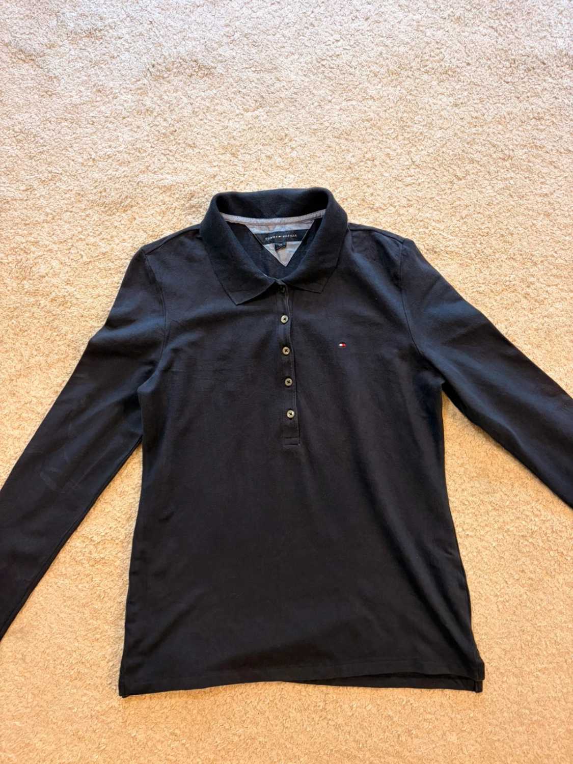 🔵 Polo Tommy Hilfiger Manches Longues - Marine - Taille S/P