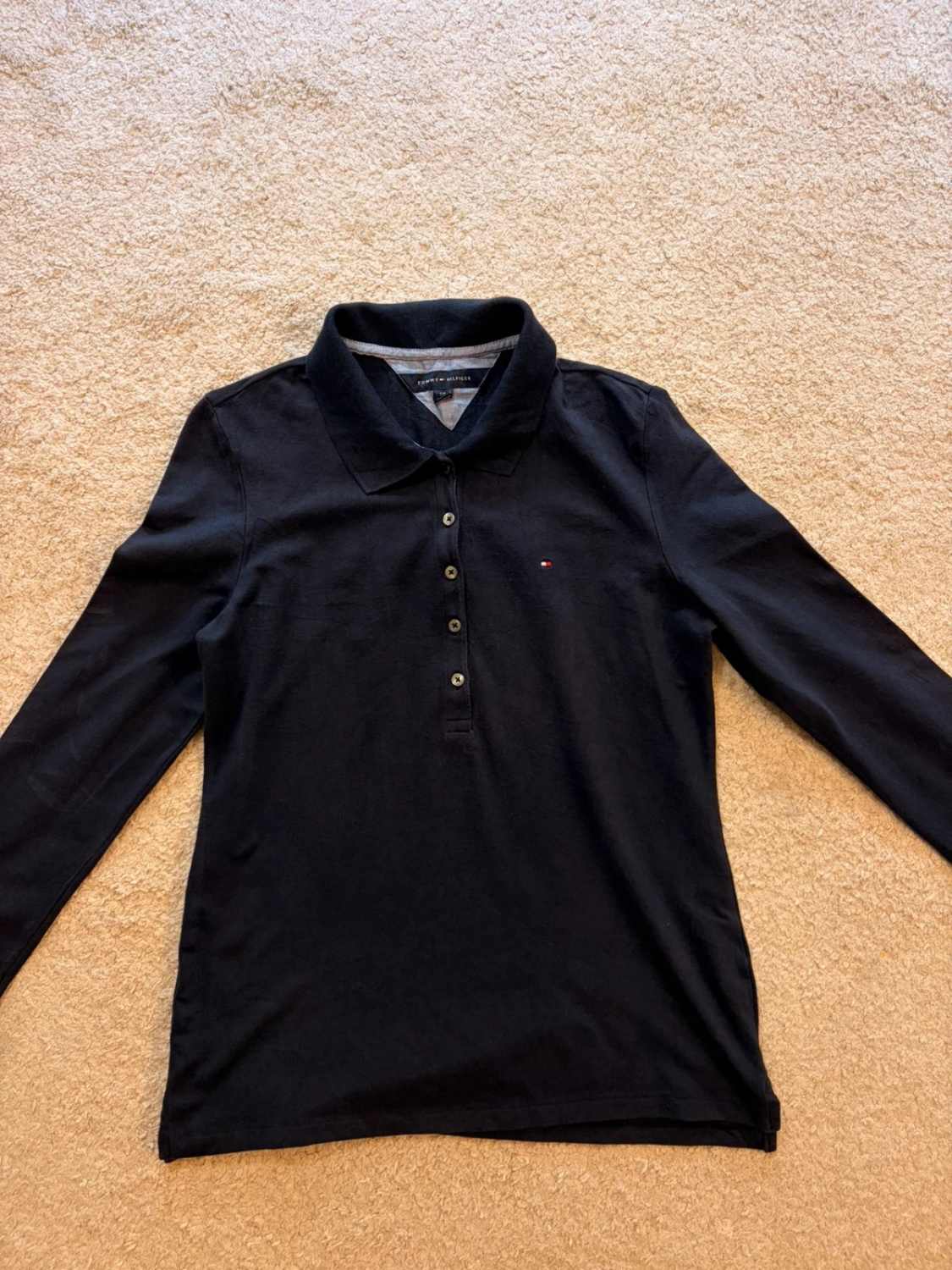 🔵 Polo Tommy Hilfiger Manches Longues - Marine - Taille S/P