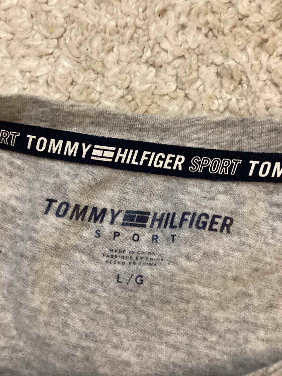 🐘 T-shirt Tommy Hilfiger Sport - Gris - Taille L/G