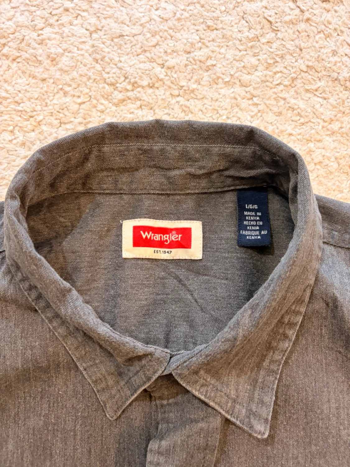 Chemise en Jean Wrangler - Gris - Taille L/G