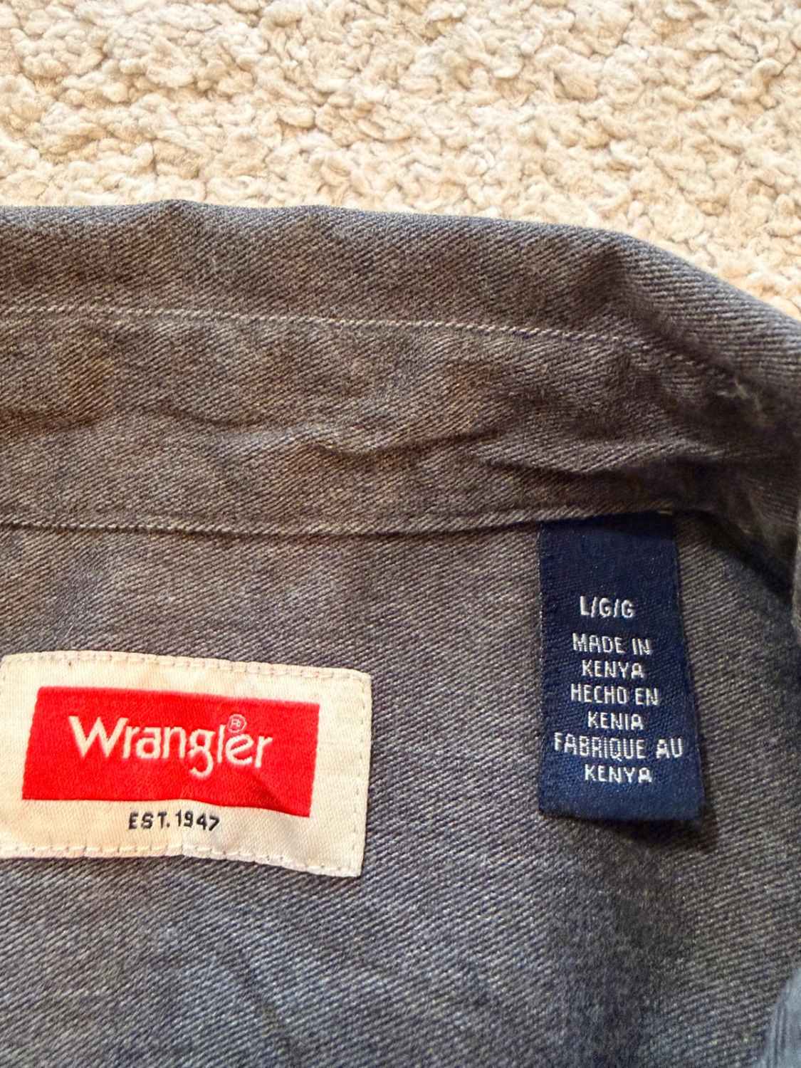 Chemise en Jean Wrangler - Gris - Taille L/G