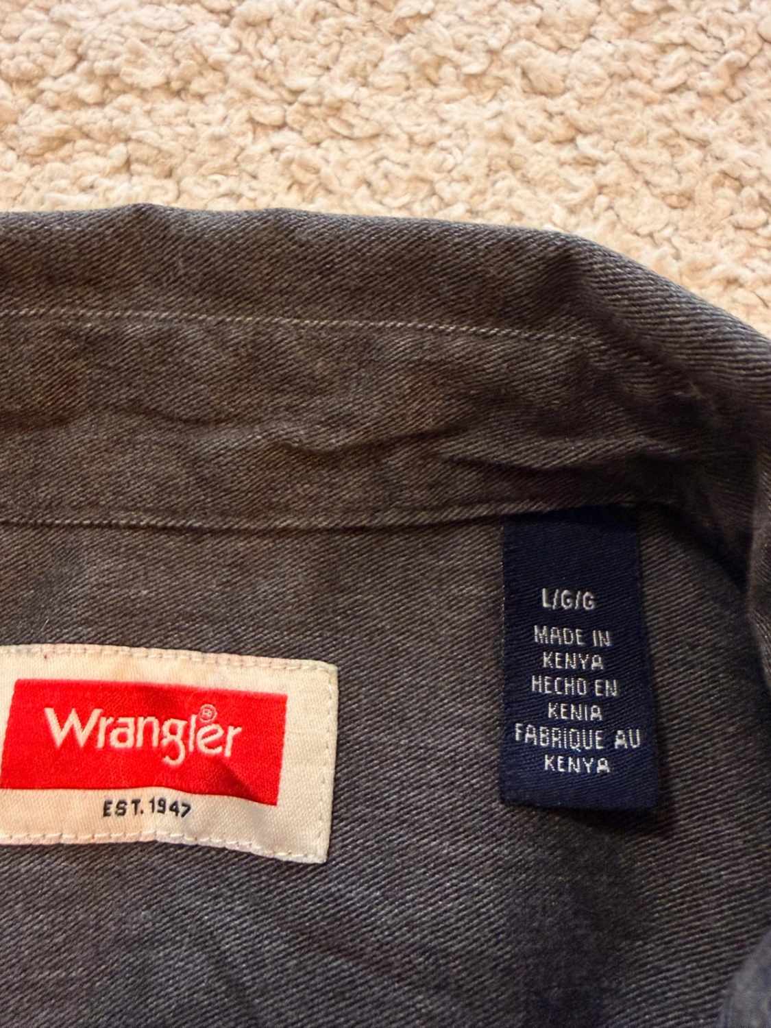 Chemise en Jean Wrangler - Gris - Taille L/G