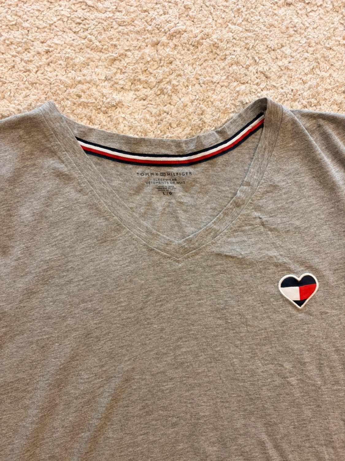 😴 T-shirt Tommy Hilfiger Sleepwear - Gris - Taille L/G