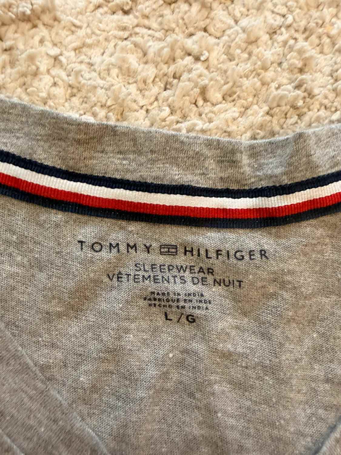 😴 T-shirt Tommy Hilfiger Sleepwear - Gris - Taille L/G