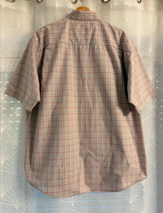 🤎🔴 Camisa Wrangler Hero - Cuadros Beige/Rojo/Blanco - Talla XL