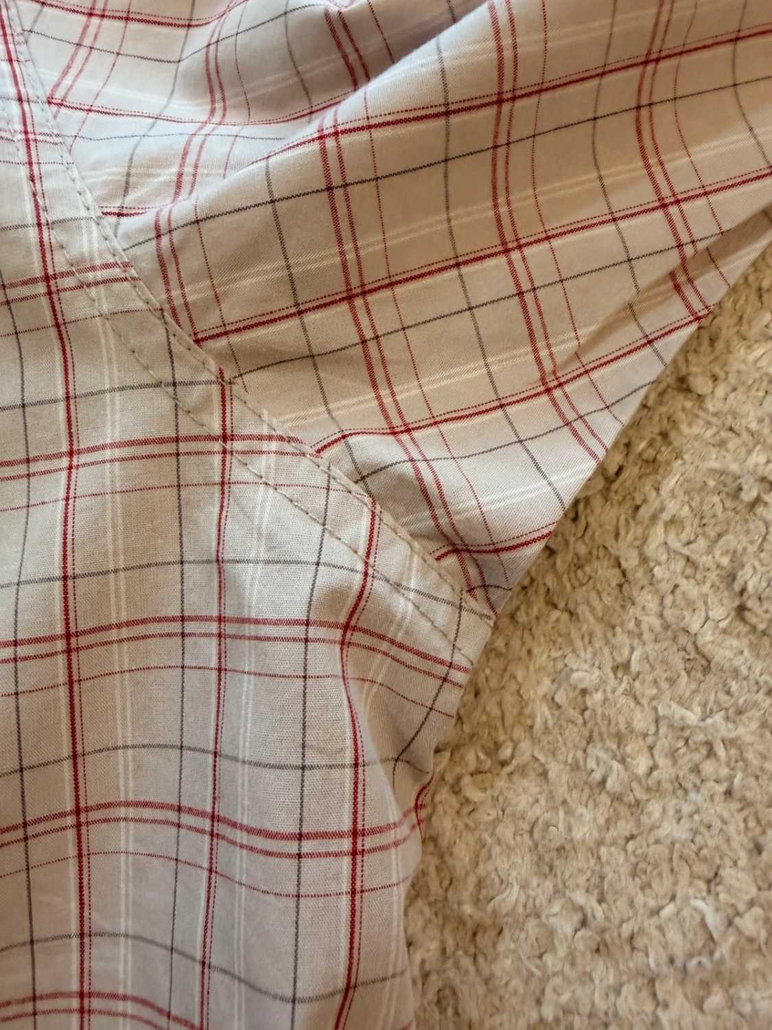 🤎🔴 Chemise Wrangler Hero - Carreaux Beige/Rouge/Blanc - Taille XL