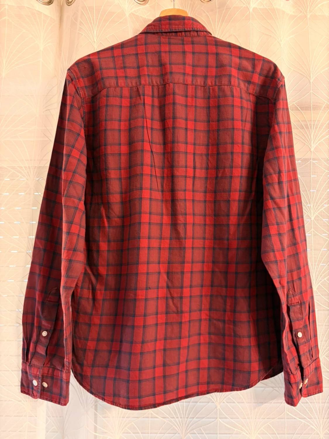 🍷 Chemise Levi's Homme Slim - Carreaux Bordeaux/Rouge/Marine - Taille M