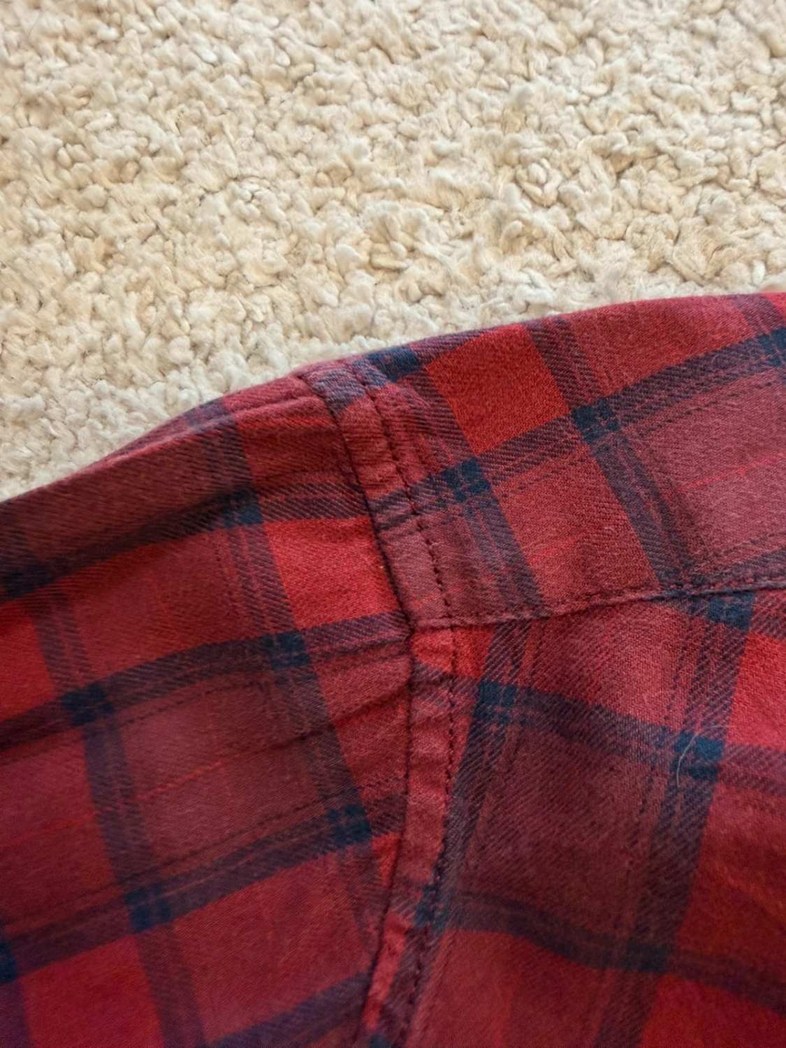 🍷 Chemise Levi's Homme Slim - Carreaux Bordeaux/Rouge/Marine - Taille M