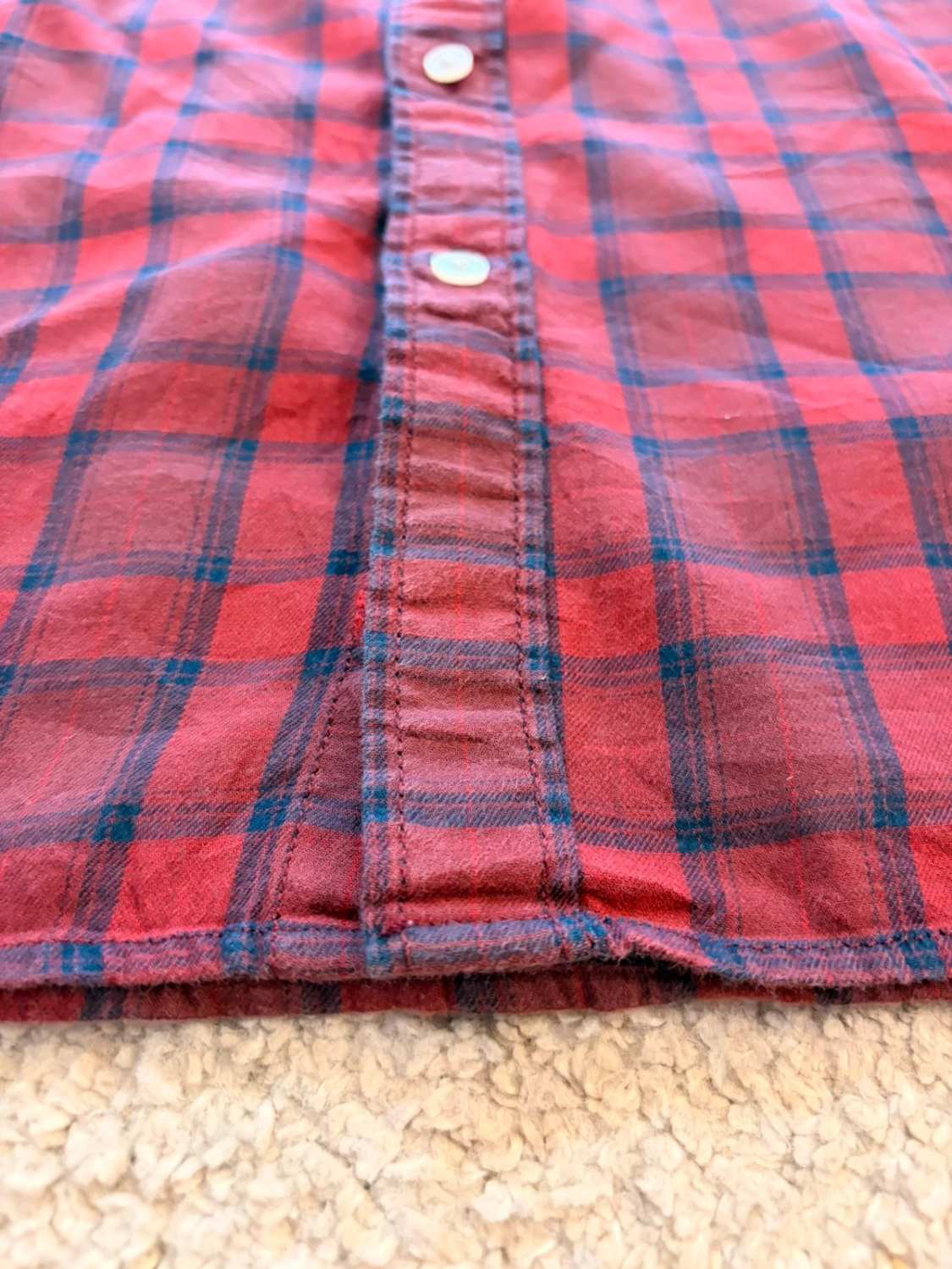🍷 Chemise Levi's Homme Slim - Carreaux Bordeaux/Rouge/Marine - Taille M
