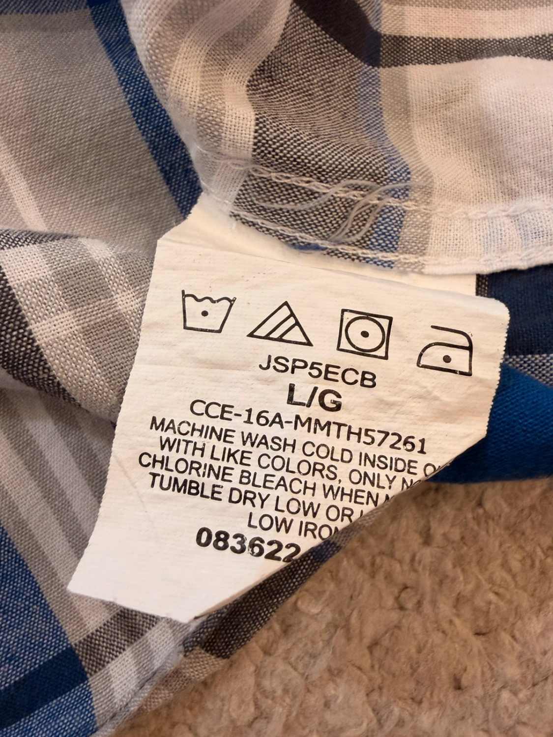 🔵🐘 Chemise Wrangler Premium Quality - Carreaux Bleu/Gris/Blanc/Noir - Taille L/G
