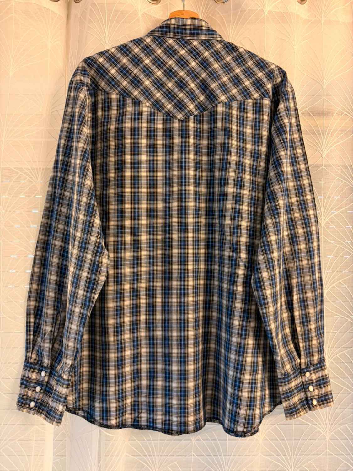 Chemise Rustler X-Long Tails - Carreaux Bleu/Noir/Blanc/Gris - Taille L/G