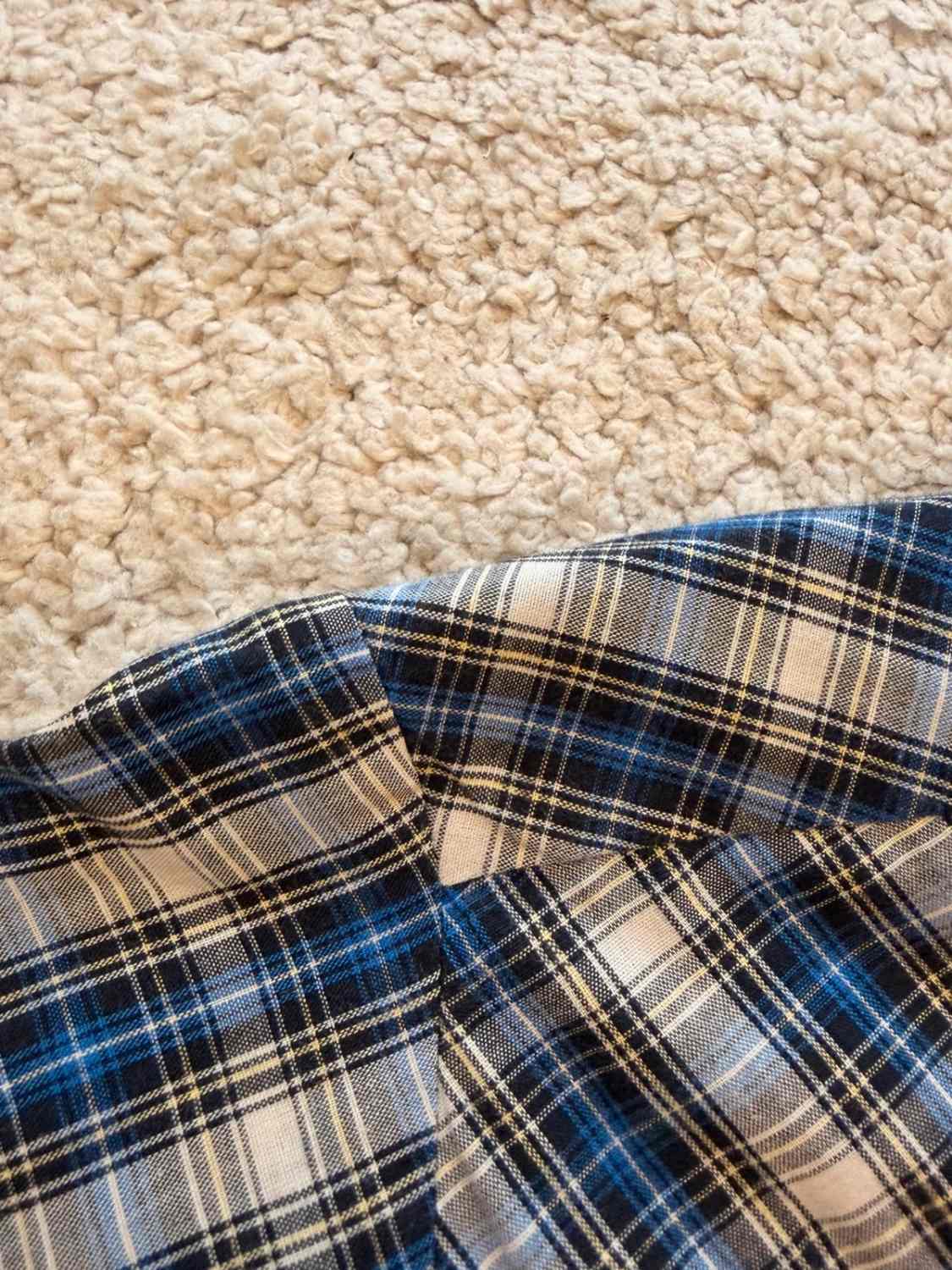Chemise Rustler X-Long Tails - Carreaux Bleu/Noir/Blanc/Gris - Taille L/G