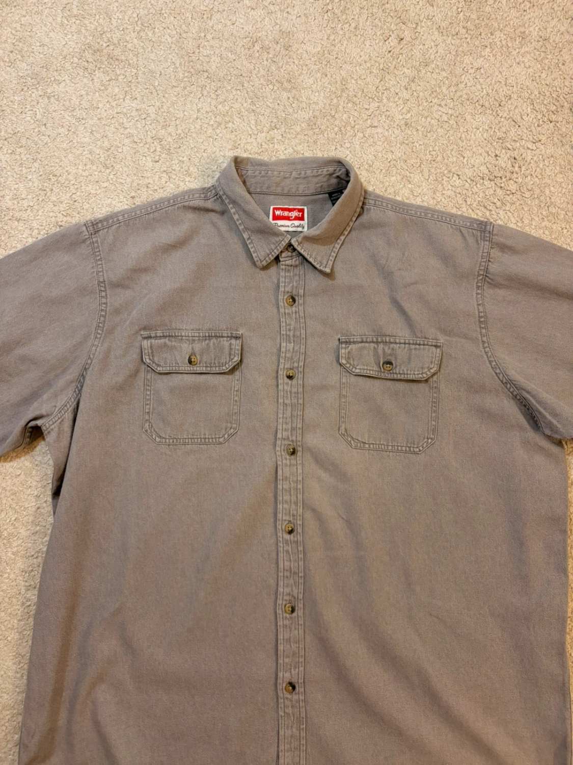 Camicia Wrangler Premium Quality in Jeans - Grigio - Taglia XL