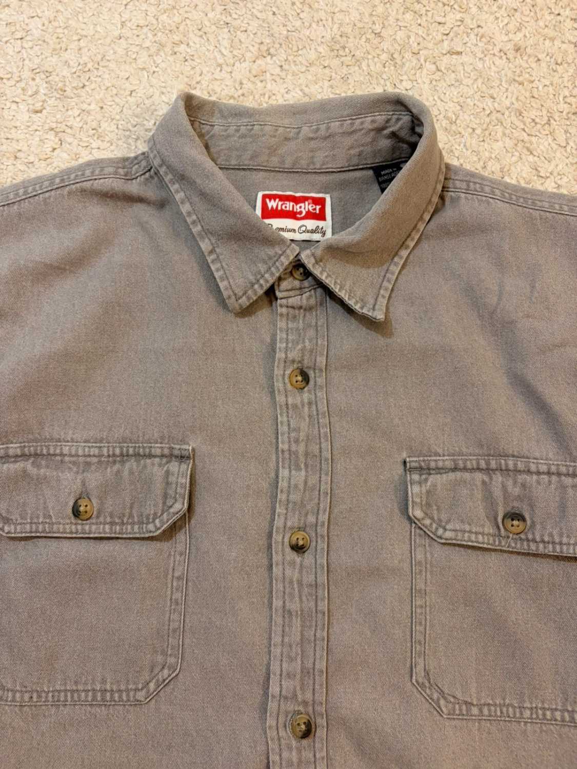 Camicia Wrangler Premium Quality in Jeans - Grigio - Taglia XL