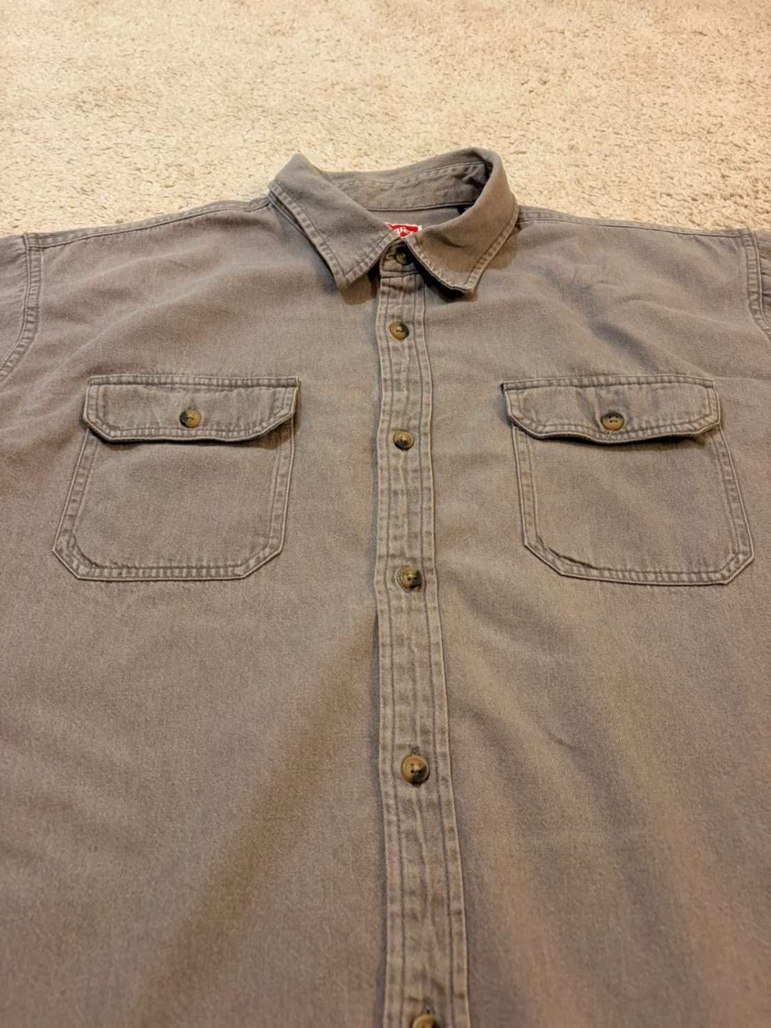 Camicia Wrangler Premium Quality in Jeans - Grigio - Taglia XL