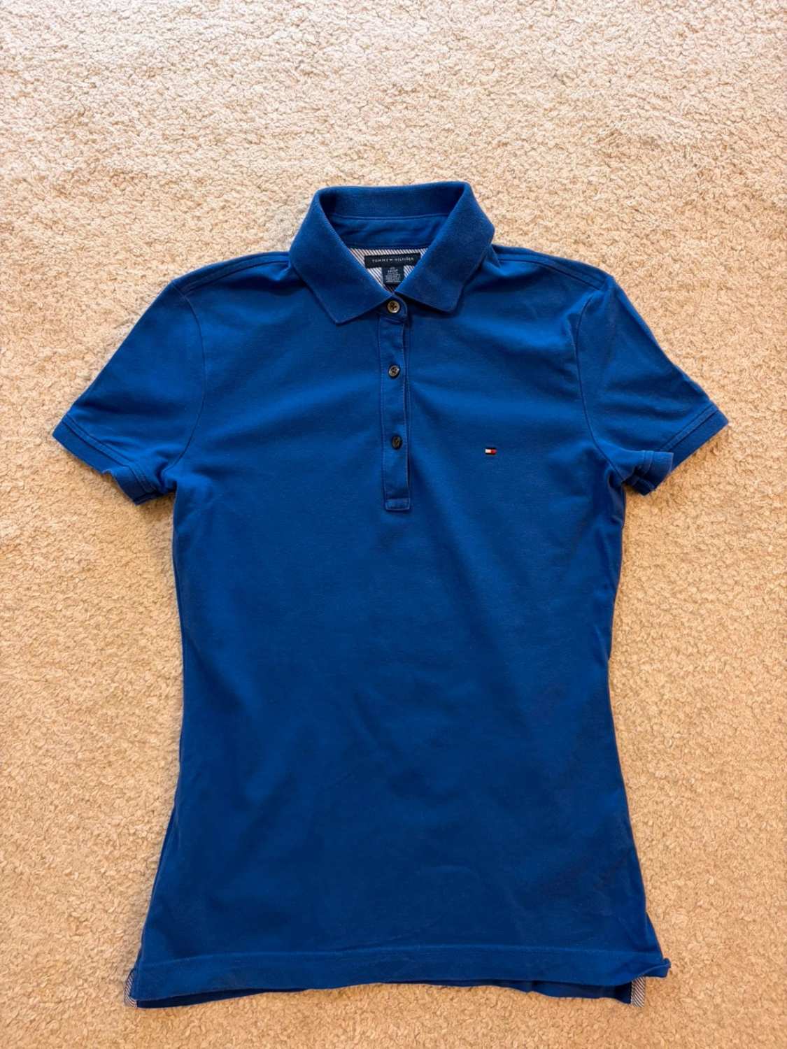 🔵 Polo Tommy Hilfiger Femme - Bleu - Taille XS