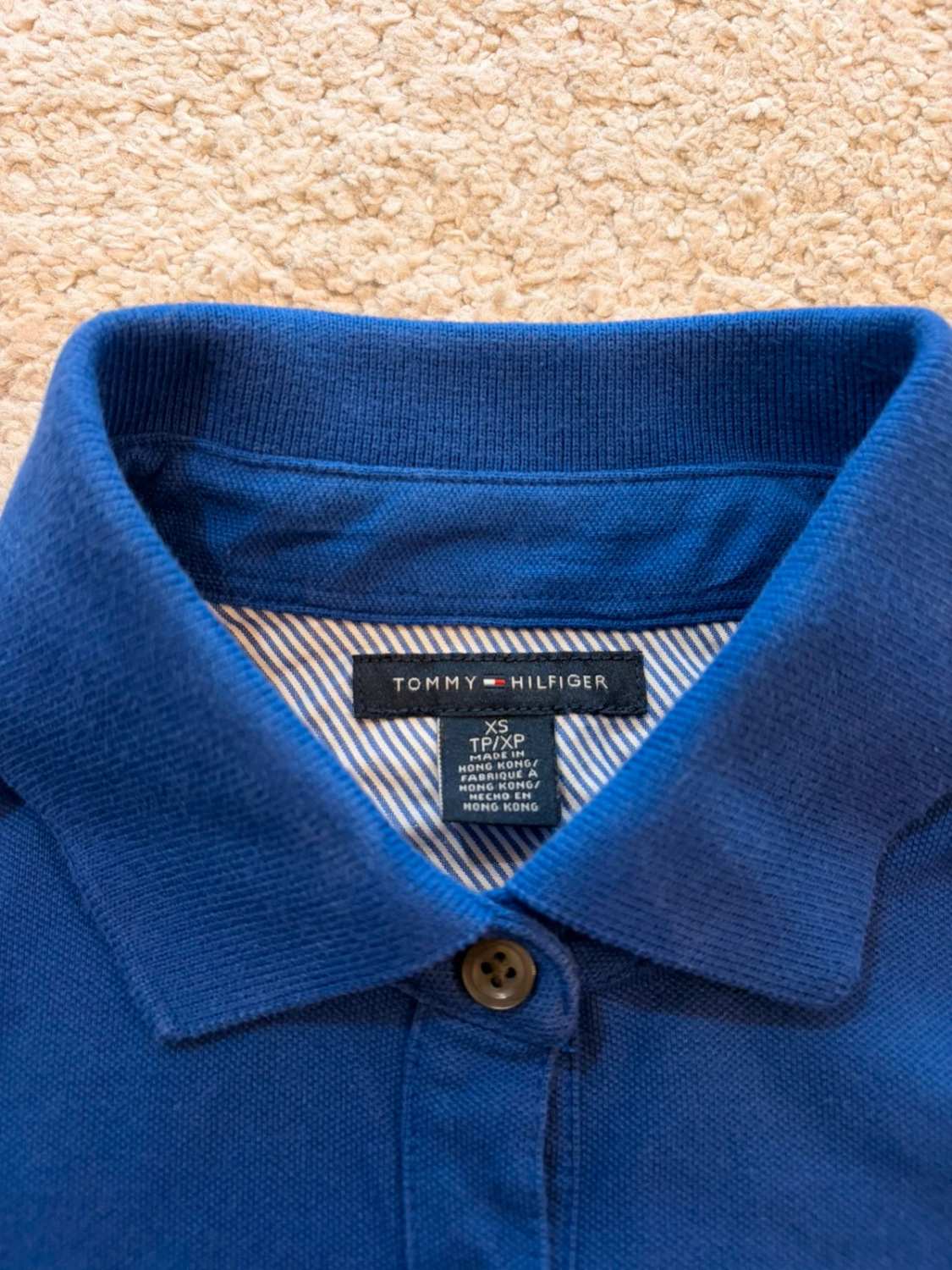 🔵 Polo Tommy Hilfiger Femme - Bleu - Taille XS