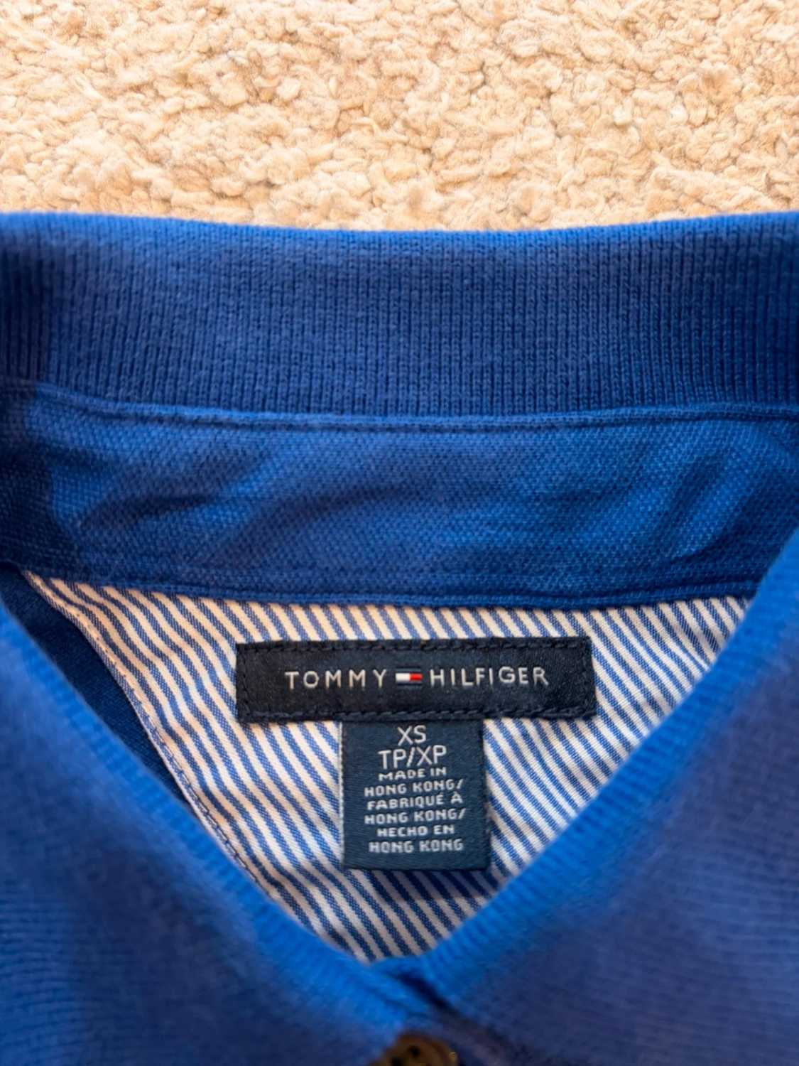 🔵 Polo Tommy Hilfiger Femme - Bleu - Taille XS
