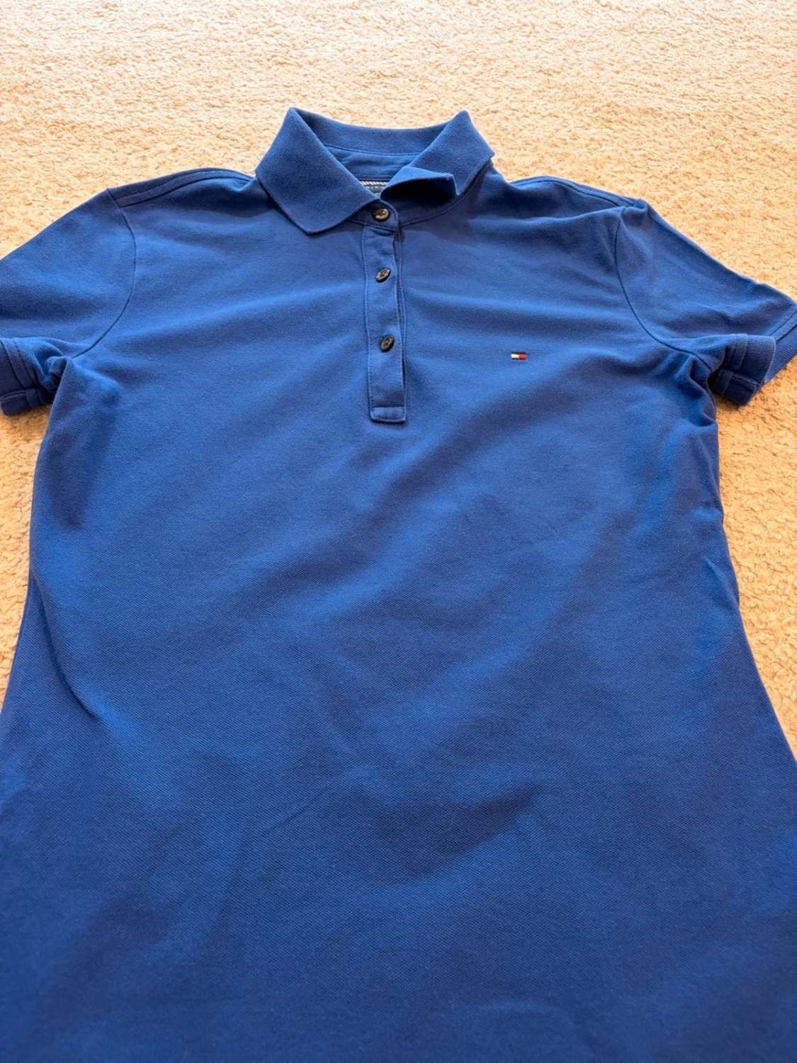 🔵 Polo Tommy Hilfiger Femme - Bleu - Taille XS