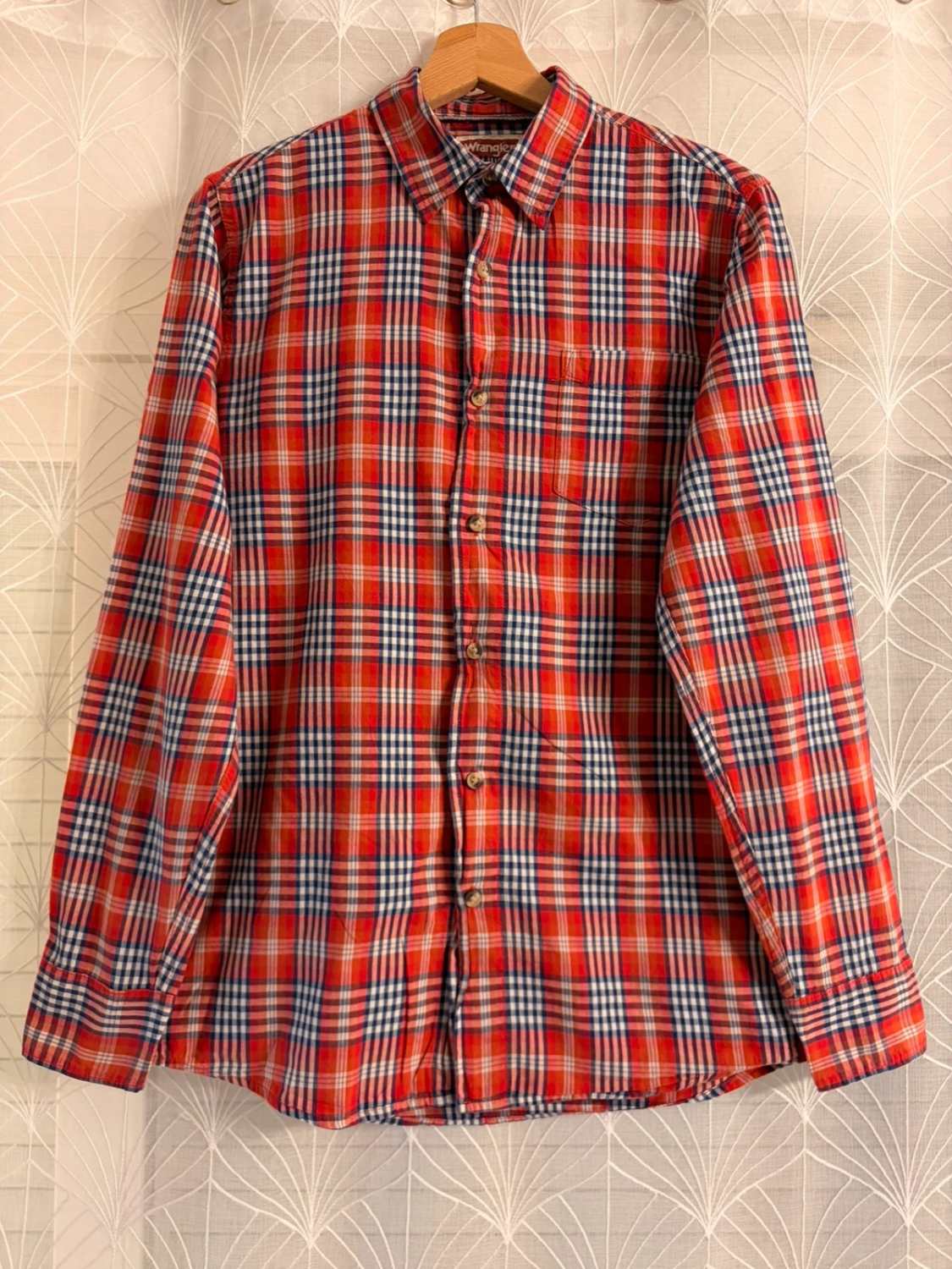 Chemise Wrangler Jeans Co Femme - Carreaux Rouge/Marine/Blanc