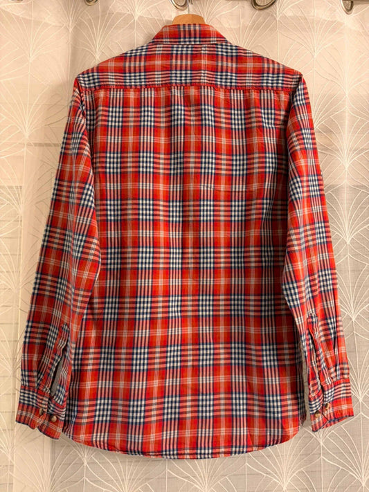 Camisa Wrangler Jeans Co Mulher - Quadrados Vermelho/Marinho/Branco