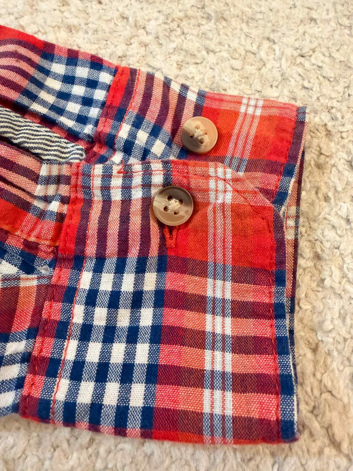 Chemise Wrangler Jeans Co Femme - Carreaux Rouge/Marine/Blanc