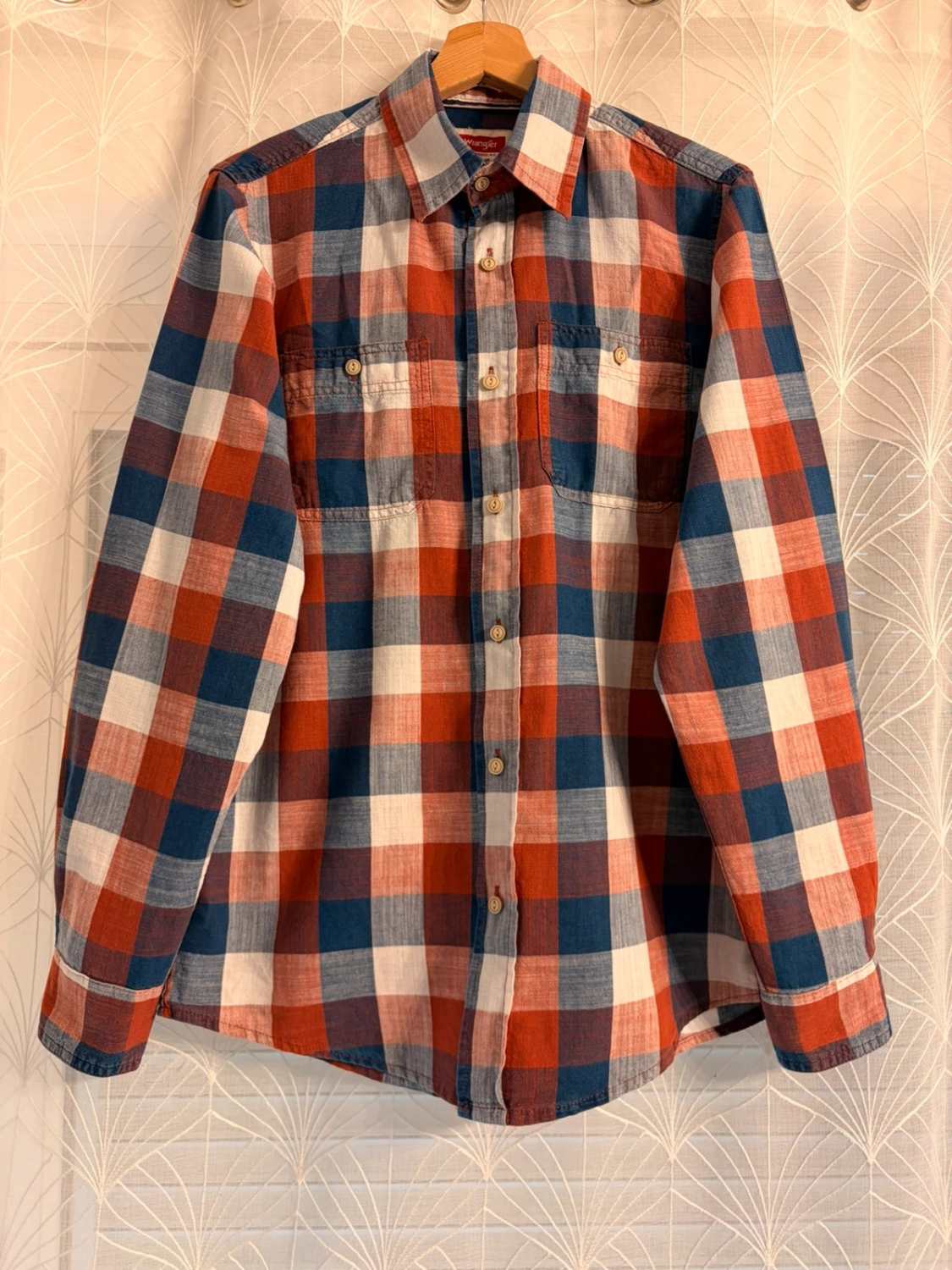 Camisa Wrangler Homem Índigo - Xadrez - Tamanho S/P