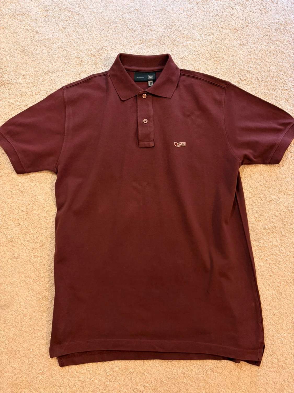 🍷 Polo Gas Homme - Bordeaux - Taille S