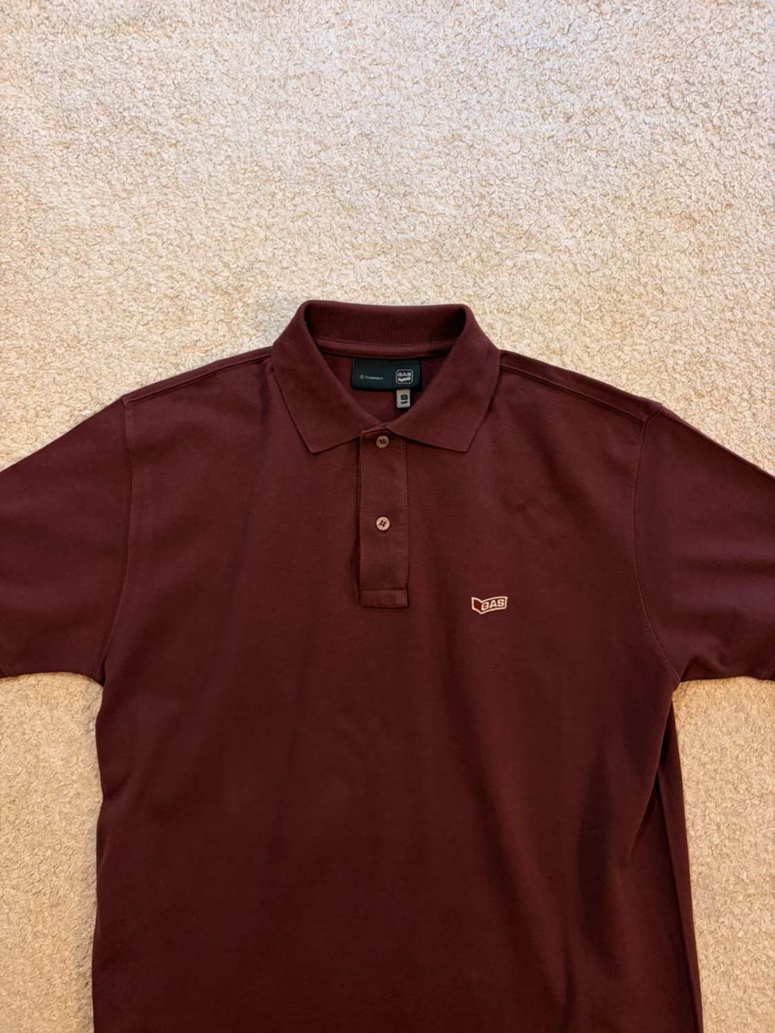 🍷 Polo Gas Homme - Bordeaux - Taille S