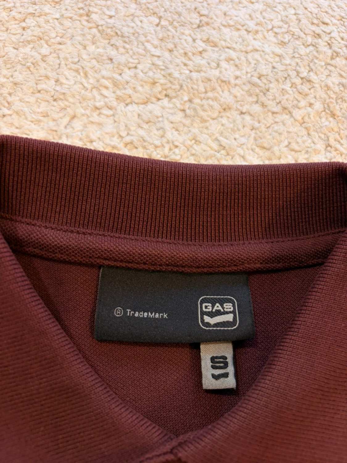 🍷 Polo Gas Homme - Bordeaux - Taille S
