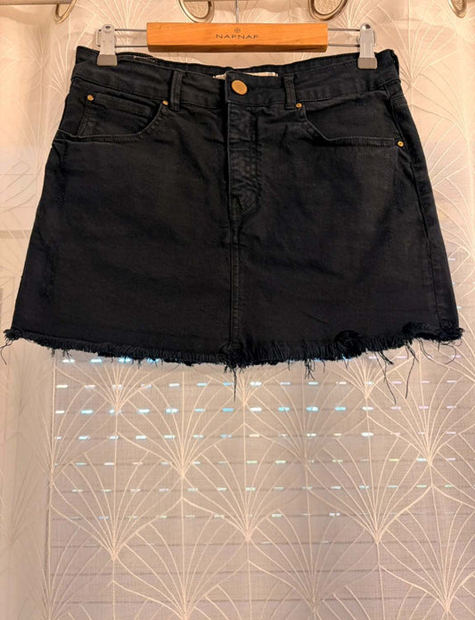 Jupe Zara Woman en Jean Noir - Taille 36