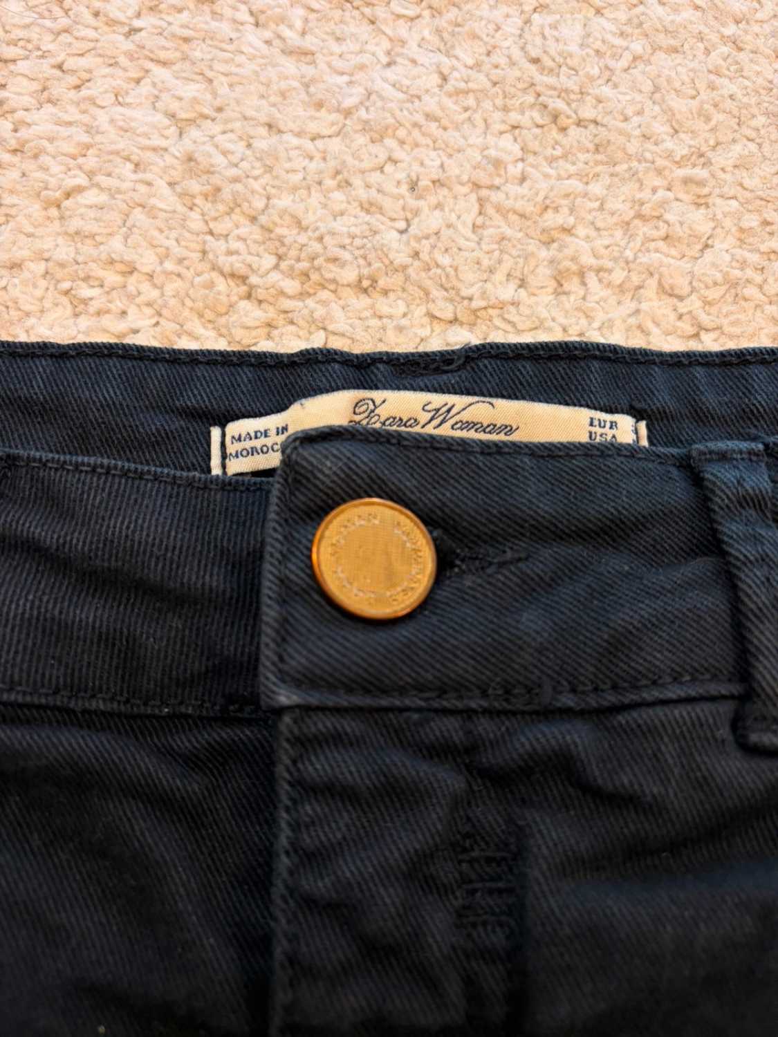 Jupe Zara Woman en Jean Noir - Taille 36