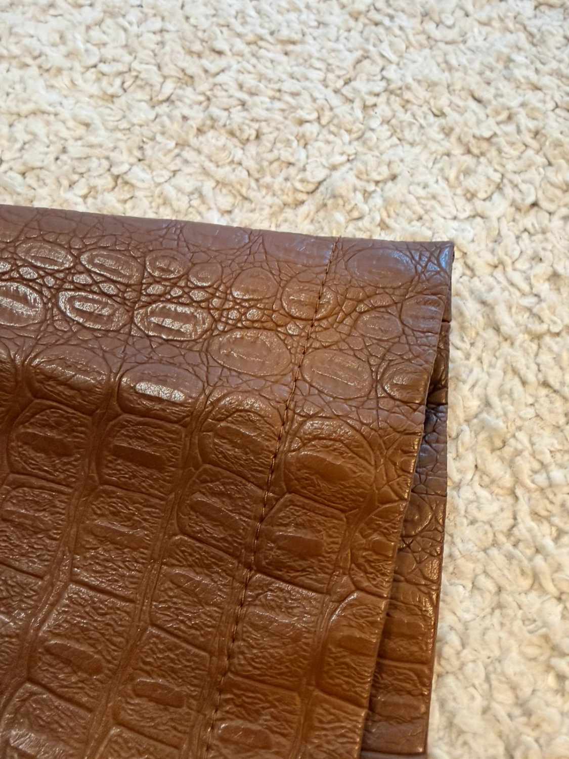 Jupe Zara Imitation Cuir Marron - Taille M