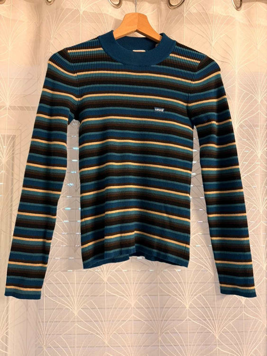 🌈 Sweat Levi's Femme à Rayures - Multicolore - Taille XS