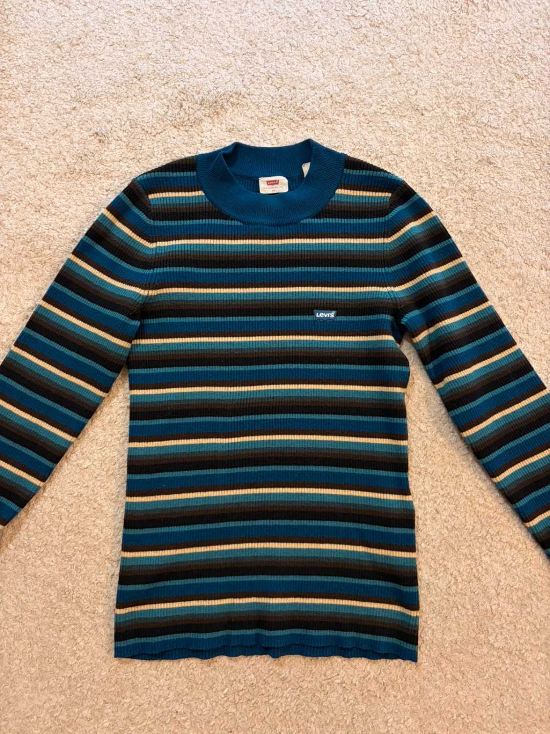 🌈 Sweat Levi's Femme à Rayures - Multicolore - Taille XS