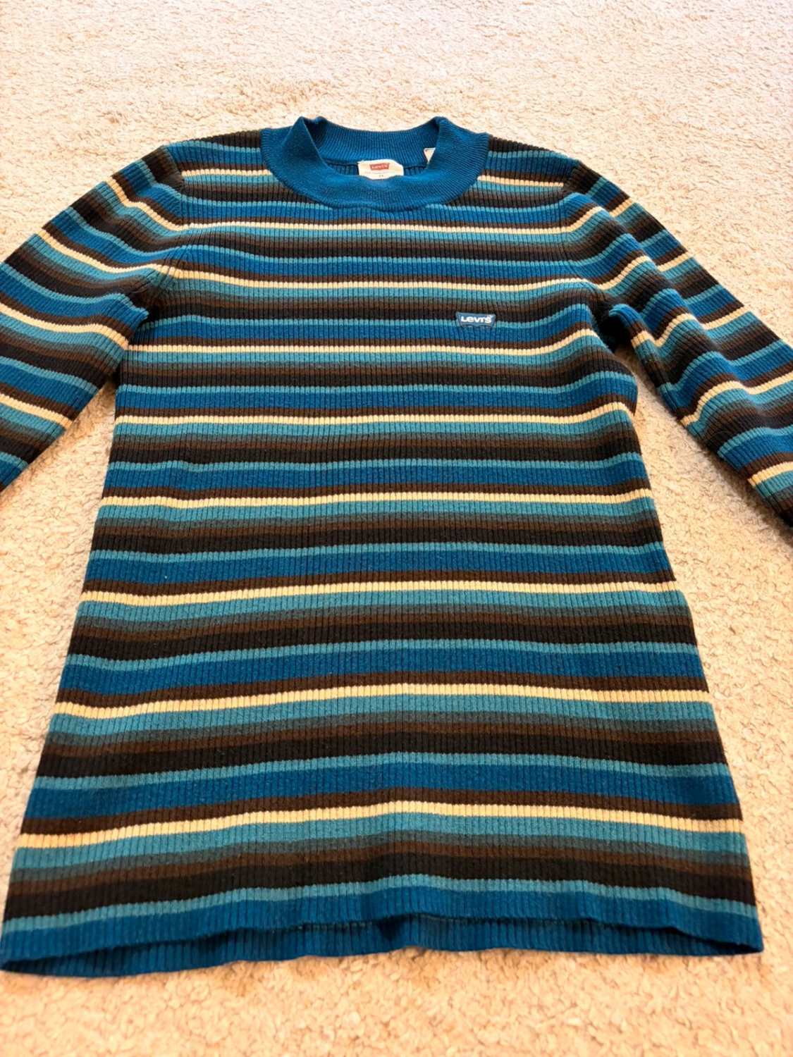 🌈 Sweat Levi's Femme à Rayures - Multicolore - Taille XS