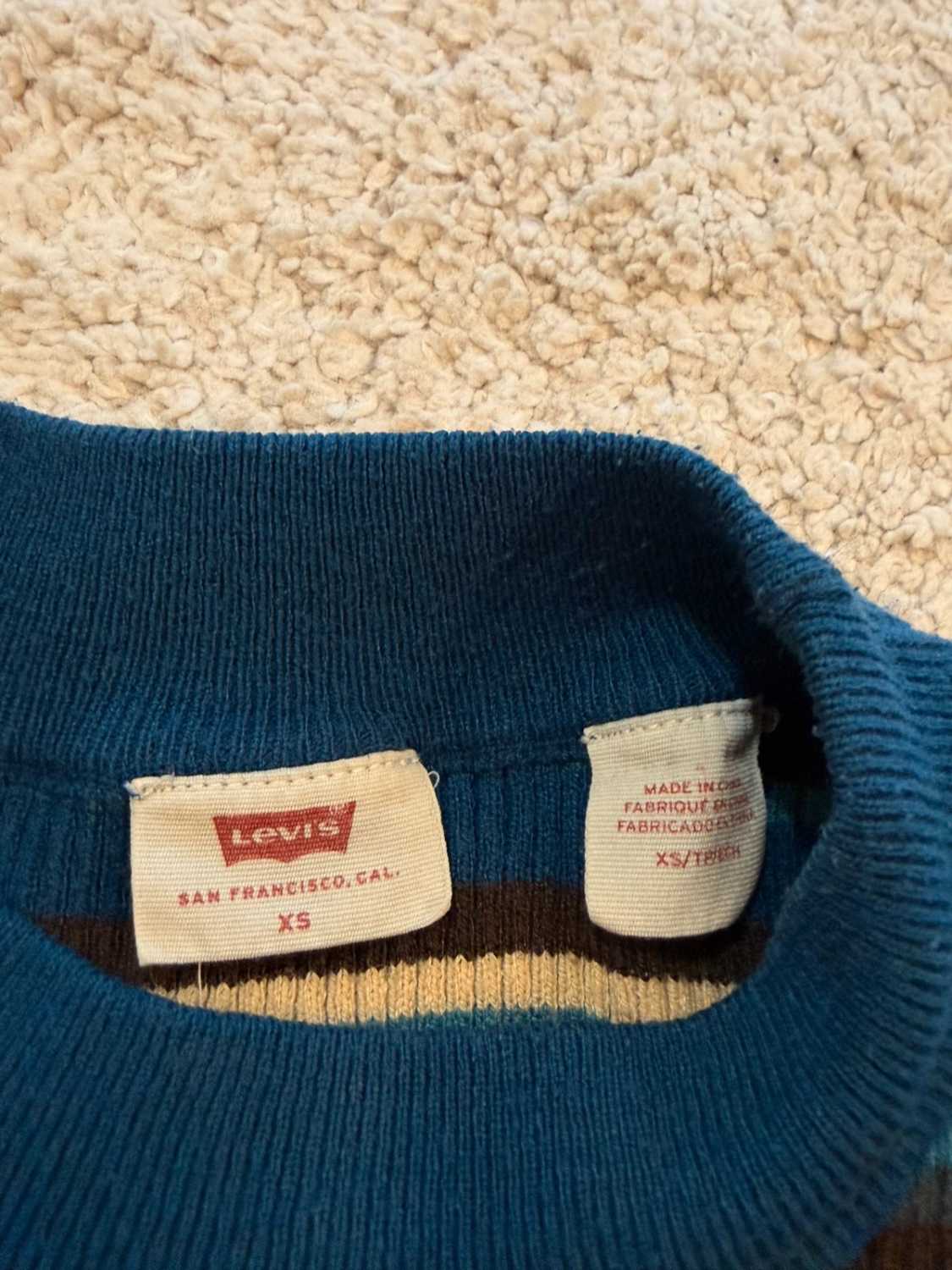 🌈 Sweat Levi's Femme à Rayures - Multicolore - Taille XS