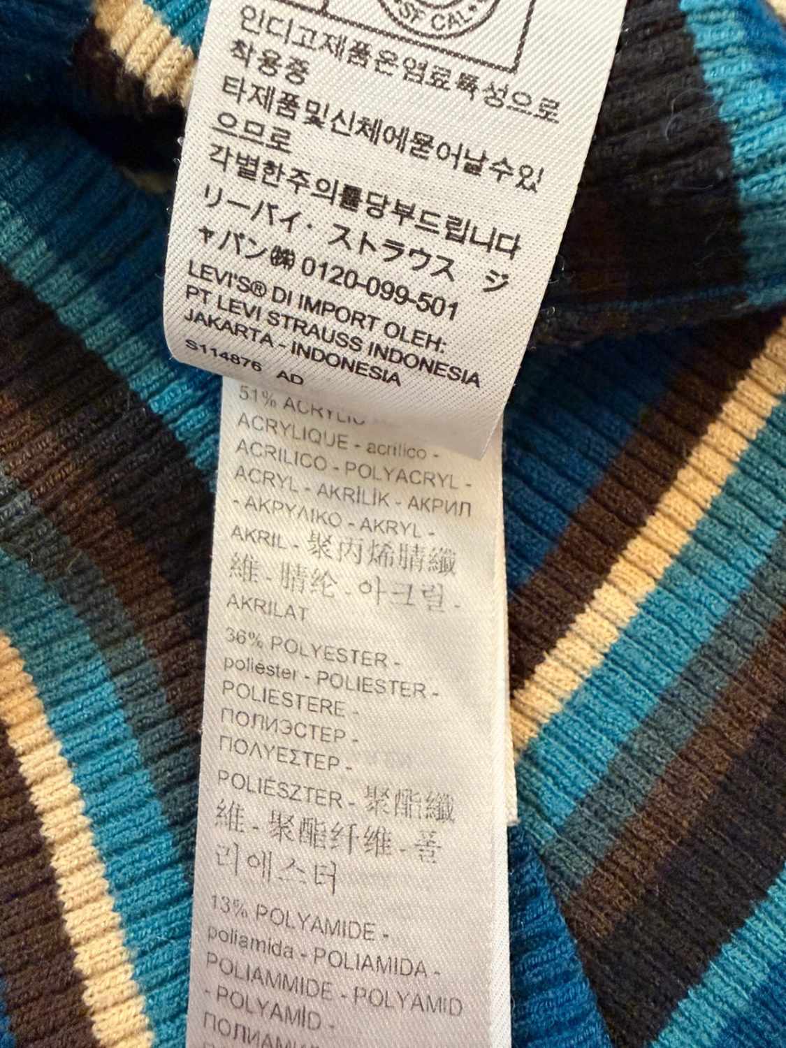 🌈 Sweat Levi's Femme à Rayures - Multicolore - Taille XS