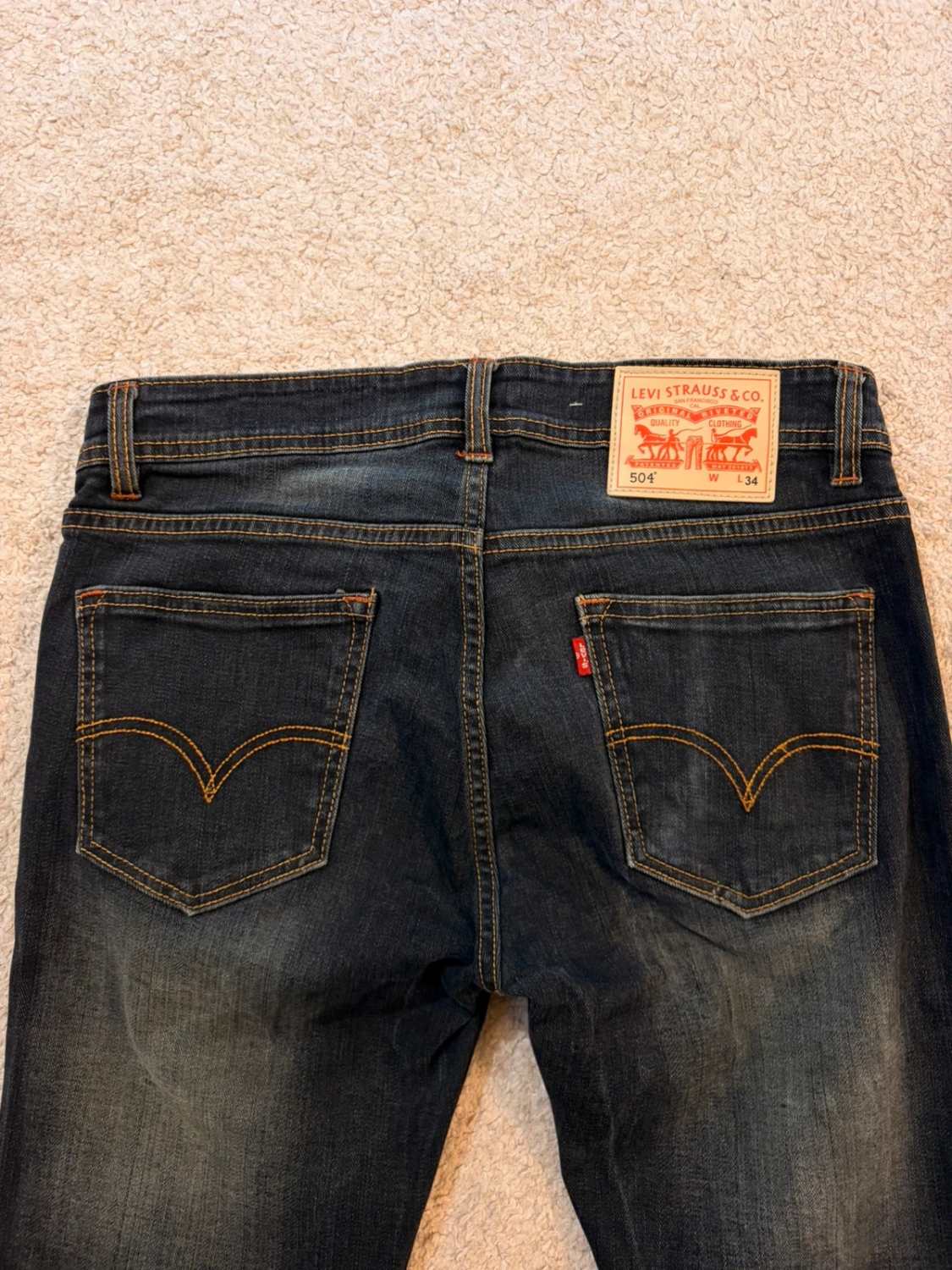 👖 Jeans Levi's 504 Slim Fit - Marine - Taille W32