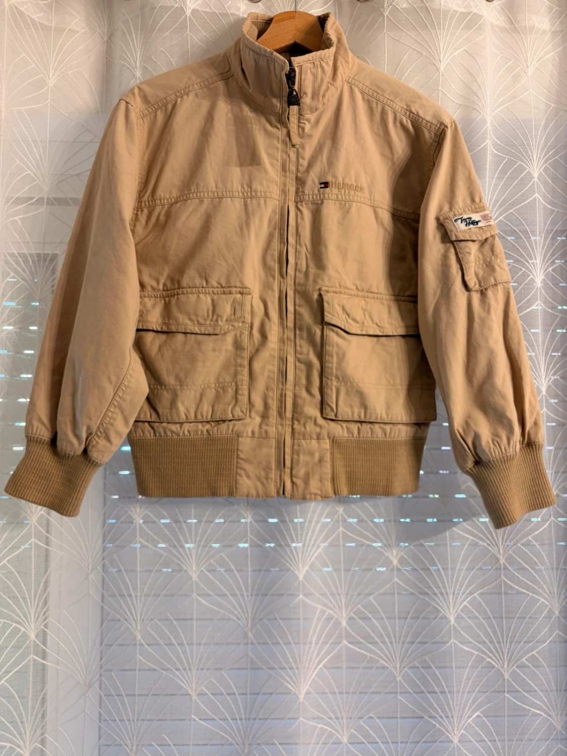 🏖️ Veste Tommy Hilfiger Garçon 12A - Beige - Taille 152