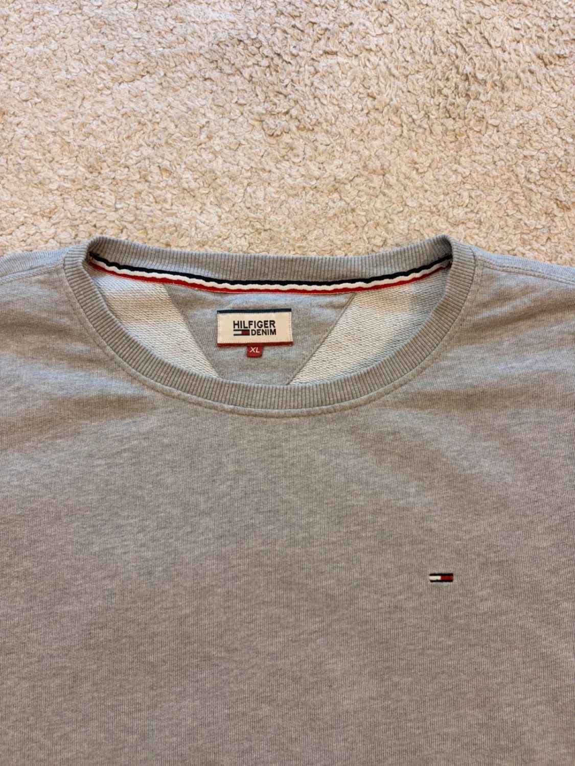 Pull Hilfiger Denim Homme - Gris - Taille XL