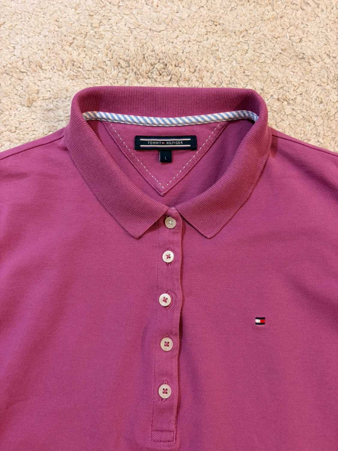 💜 Polo Tommy Hilfiger Femme - Bordeaux - Taille L